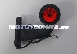Svítilna poziční tykadlo LED 12/24V - krátká,zahnutá